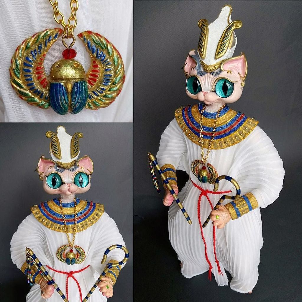 lapindefleur's tweet image. Meet Finn in Osiris Style Outfit) Fourth of five custom Sphinx kitties ! This  boy is a br… instagram.com/p/BOnbd8EgUUL/