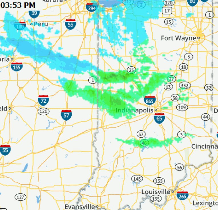 INDOT has nearly 300 #YellowTrucks out statewide treating the roads for the expected snow squalls. Please use caution when driving tonight.