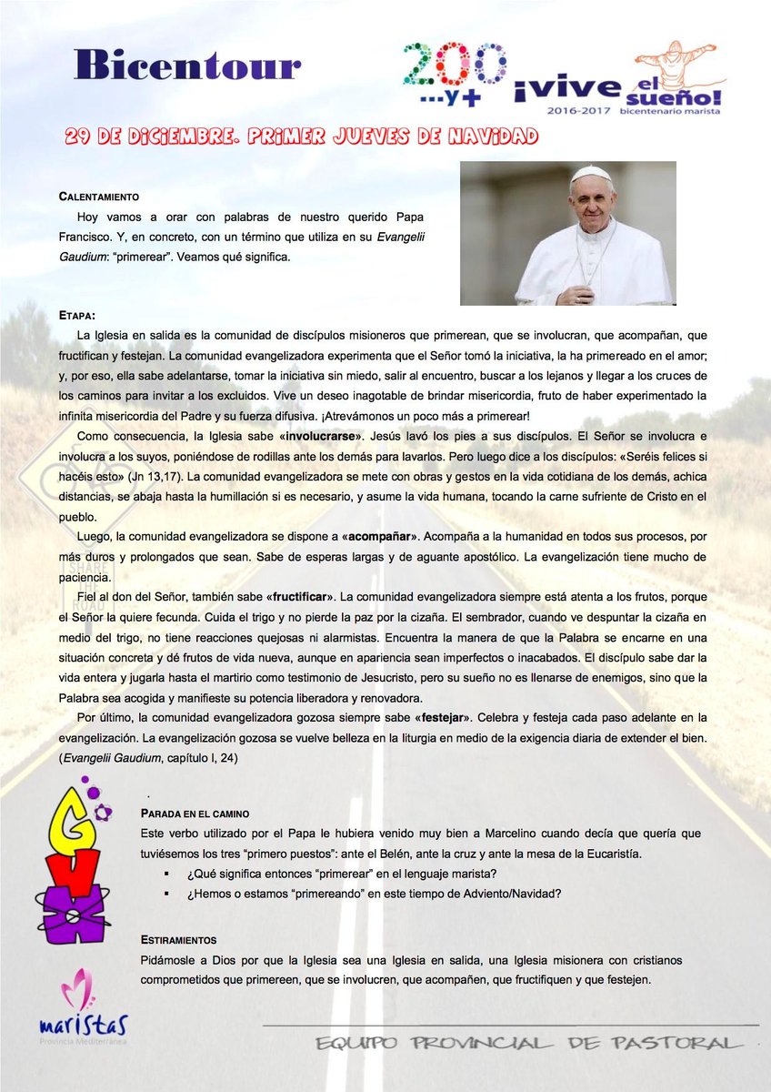 Aprovecha la tranquilidad de este día que acaba para contemplar al niño escuchando la oración. #bicentour. maristasmediterranea.com/wp-content/upl…