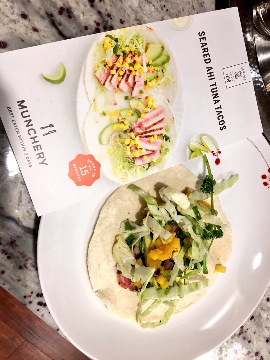 seadev's tweet photo. Thank you @munchery for a couple delicious dinners this week. Can't wait to make dinner tonight with the last meal in the #plaidbox https://t.co/fX3MsNVmXL