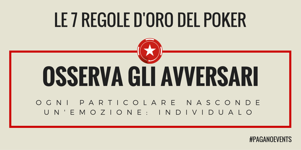 PaganoEvents's tweet photo. Le #setteregole d'oro per il #thursdaypoker
@intellipokerit @Actaru5 @P_Fabretti @CatSniper84 @LucaPagano https://t.co/4t9eTFQbKn