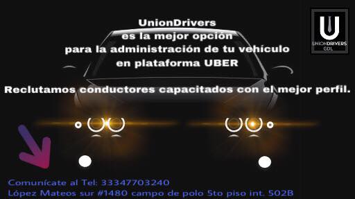 UnionDriversGDL's tweet photo. Ayuda a nuestra comunidad de viajeros a moverse por la ciudad!
$$$$ https://t.co/hST3GYBq6B