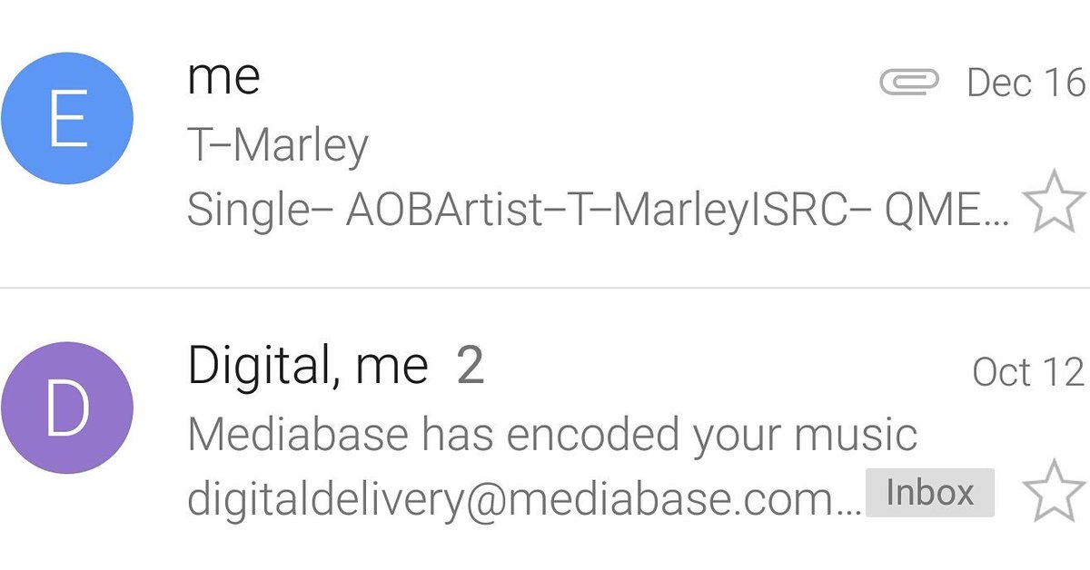 CT636MUSIC's tweet image. These are the type of emails indie artist should get excited about! Empower thy self indie artist! #musiccoding #mediabase