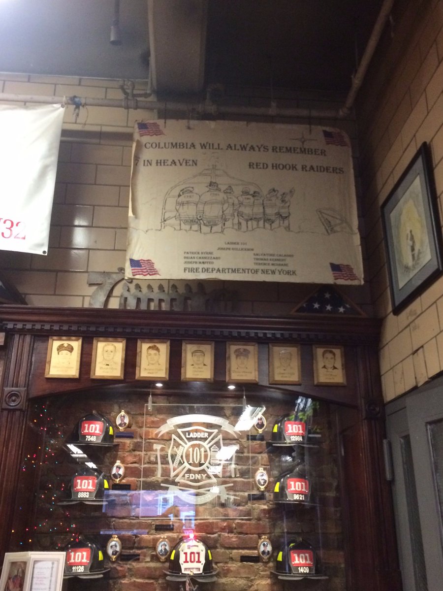 WK teachers Tracey Hagerty and Liz Carroll visit Red Hook Raiders fire station Brooklyn. WKMS led the effort to buy a fire truck after 9/11.