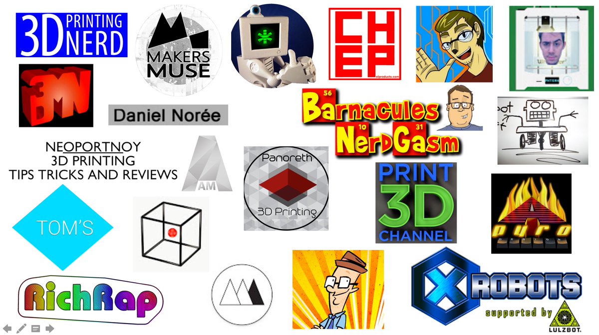 Polymaker_3D's tweet photo. Huge #shoutout to all the #3Dprinting #YouTubers who has done an awesome job to spread 3D printing in 2016. We wish u all the best for 2017! https://t.co/VdvcPcUusb
