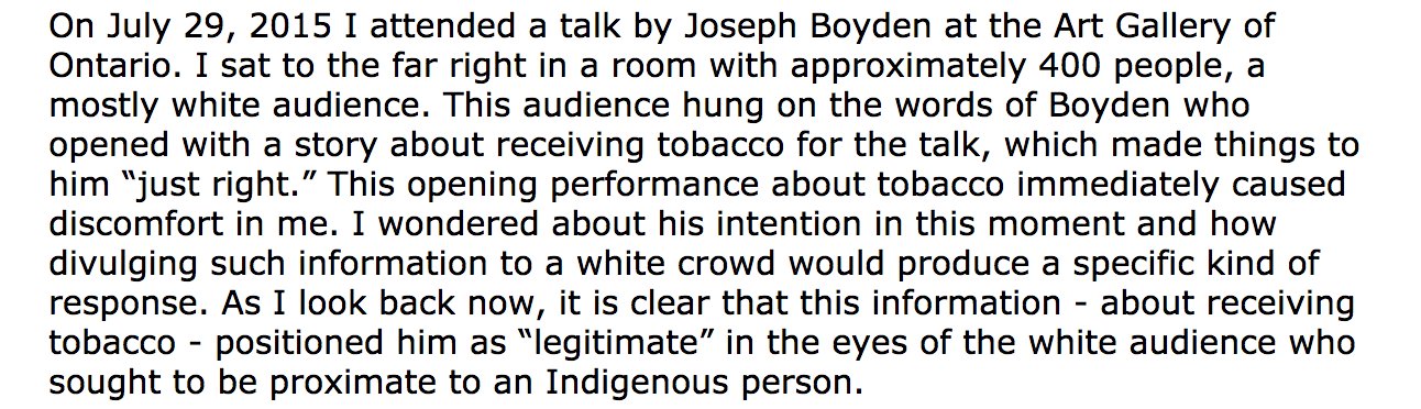 The more I items I read abt Boyden, the more I cringe. See @duane_linklater's account here: https://t.co/uhhzuT3usq This is 1st paragraph: https://t.co/HZKN8fDIcM