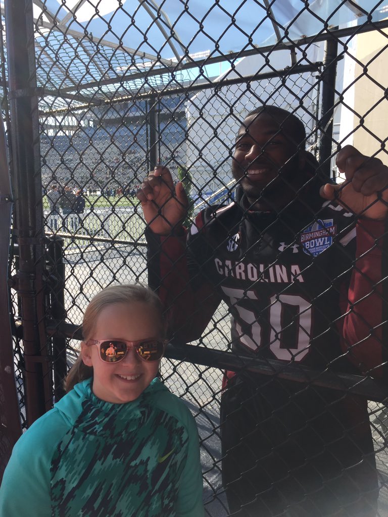 Coachflawrence's tweet photo. Supporting @GriffinGentry1 @GamecockFB #bhambowl https://t.co/yOn9p98rCr