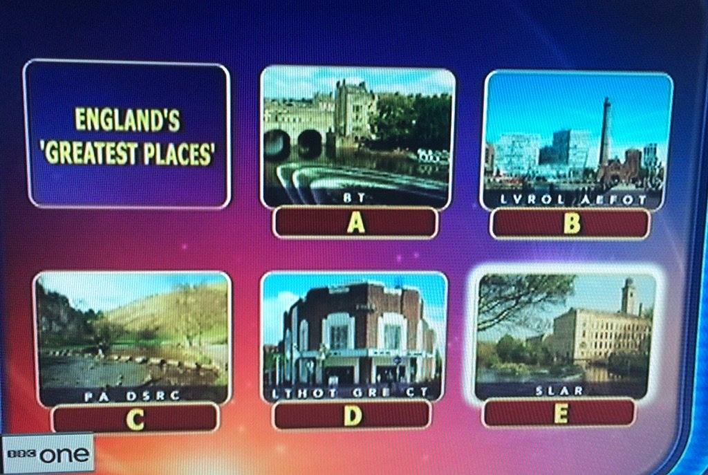 Letchworth Garden City is officially one of England's 'Greatest Places' (according to Pointless) #pointless