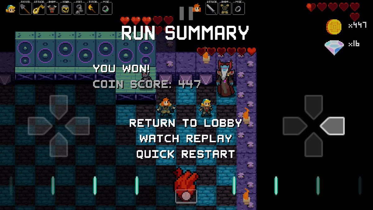 bersaelor's tweet photo. After months of training, finally beat the #NecroDancerGame πͺπΎ#AchievementUnlocked #BUCKETLIST https://t.co/IVhNXNugqu