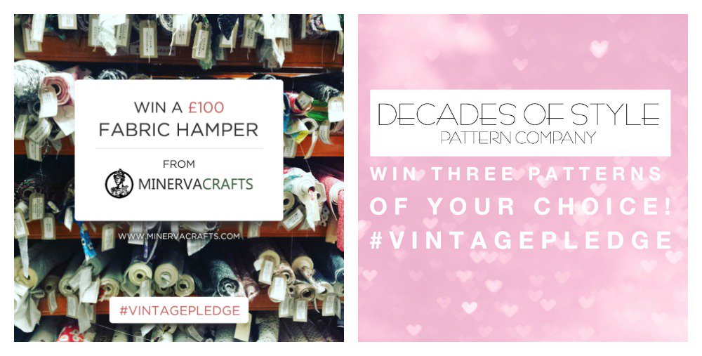 StitchOdyssey's tweet image. Our final #VintagePledge prize is for a showstopper - a £100 @MinervaFabrics bundle AND 3 Decades of Style patterns! bit.ly/2eg59nE