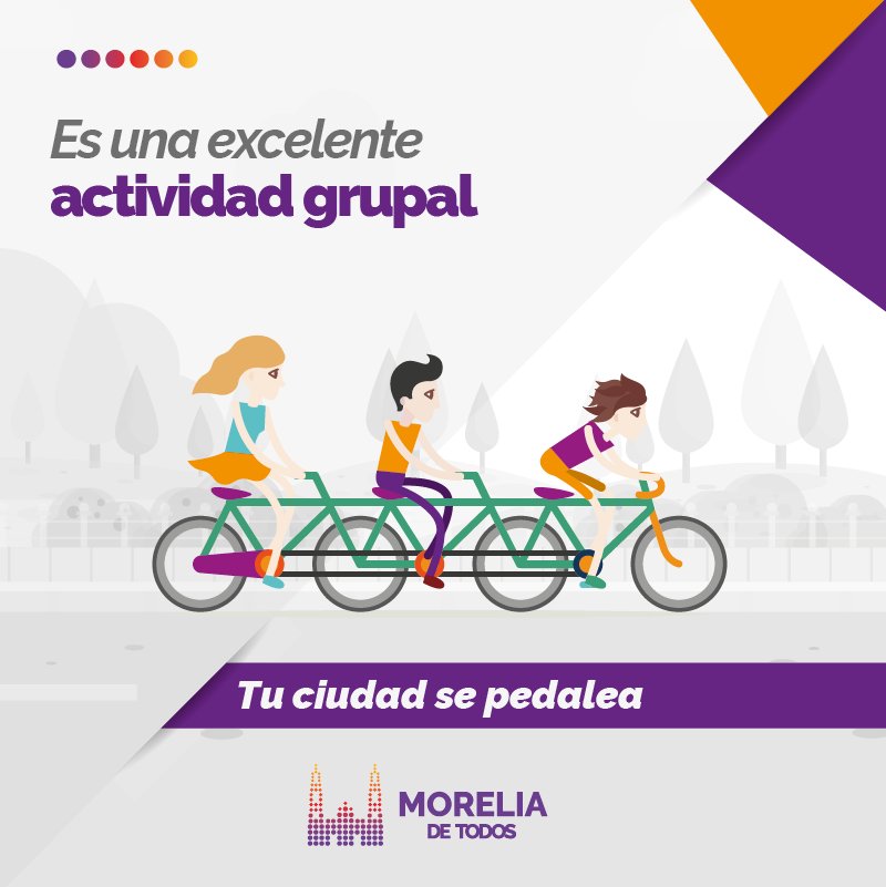 MoreliaGob's tweet photo. Existen muchas buenas razones para usar la bicicleta. En Morelia queremos una ciudad para todos, una ciudad donde quepan los ciclistas. https://t.co/WZeyR0h3pH