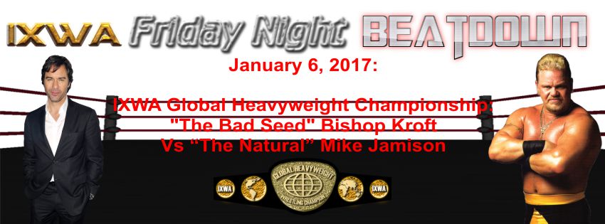 IXWAEFED's tweet photo. As a result of his contract signing - Bishop Kroft walks straight into a championship match with @Jamisonwrestle on January 6 https://t.co/v3RphcosnH