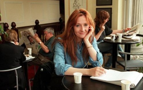 ScozzariFrank's tweet image. The idea of just wondering off to a cafe with a notebook and writing and seeing where that takes me is just bliss.
—JK Rowling—