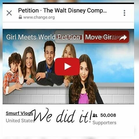 itzamultifandom's tweet photo. 50,000 reached #movegmwtofreeform #savegmw #girlmeetsworldseason4 #GMWSeason4WeNeedMore @FreeformTV @DisneyChannel @DisneyChannelPR https://t.co/AWvjfrL4Ai
