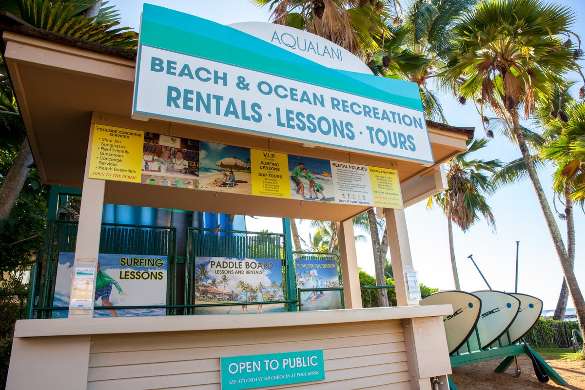 AqualaniHawaii's tweet photo. Visit an activity desk today for all your water sports activities! We're located beach side at the Marriot Waiohai Beach Club on Kauai! https://t.co/MjLGLDOQvS