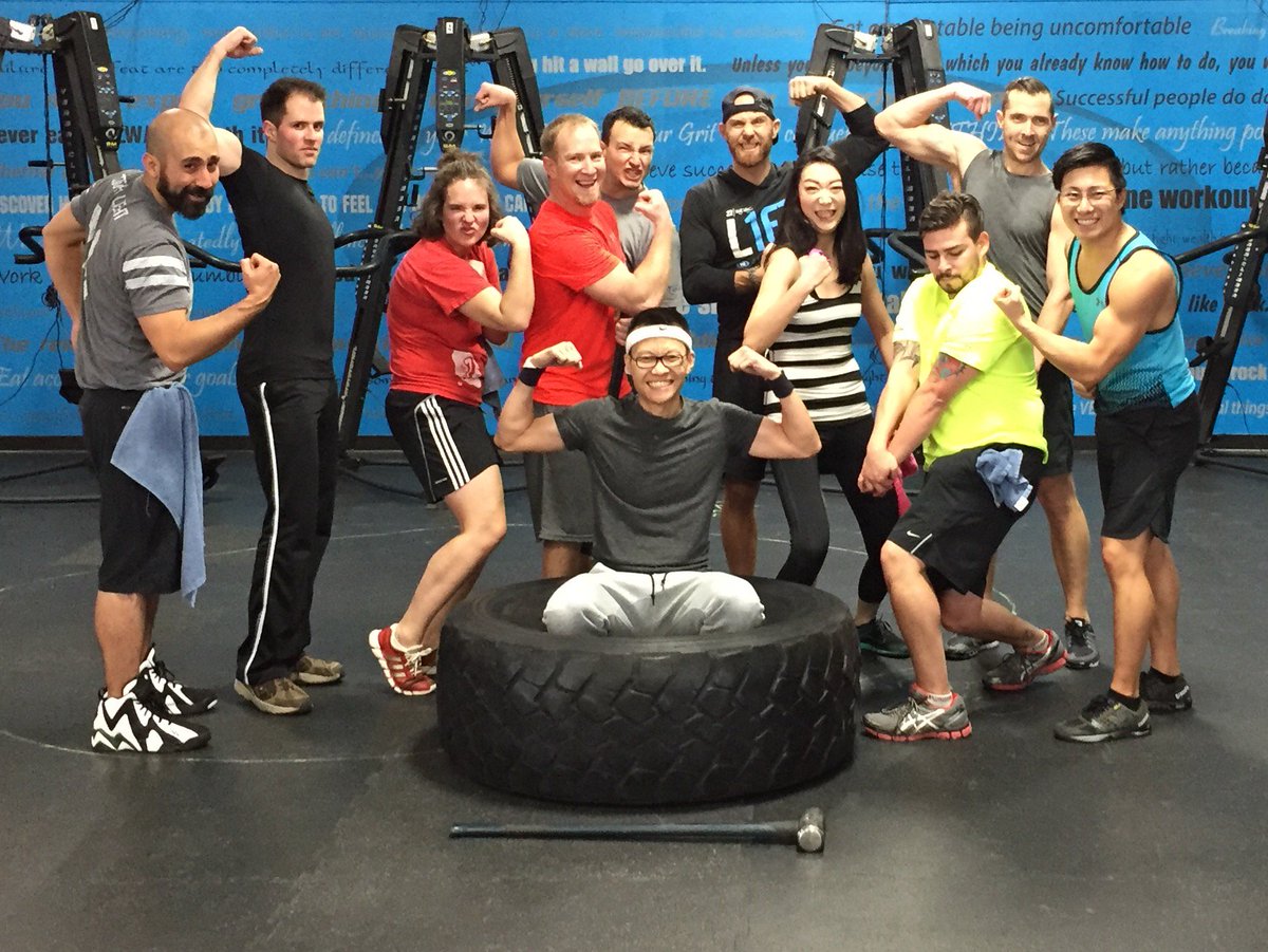 AllDayWong's tweet photo. A fond farewell to Steve, our trainer at @Level10Regina for the past 8+ years. Thanks for helping us at @iQmetrix keep fit and have fun! https://t.co/yNP97XBdpA
