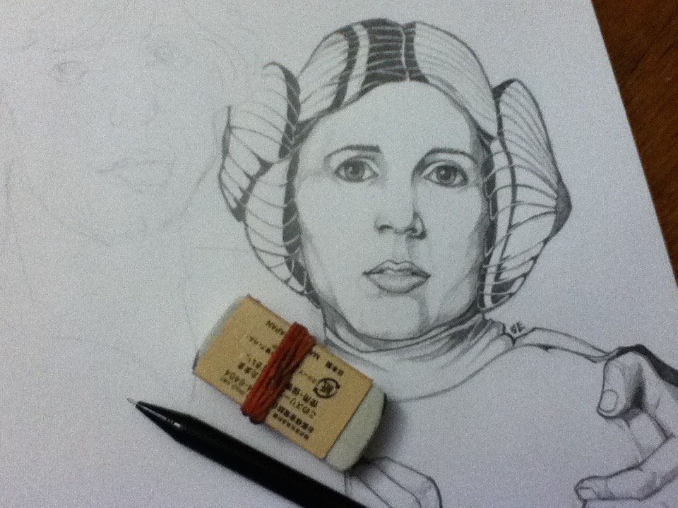 chengsketcher's tweet photo. @HamillHimself In loving memory to the lady that spoke her own mind :) @carriefisher @starwars #HopeForce https://t.co/vmbHFsE1DU