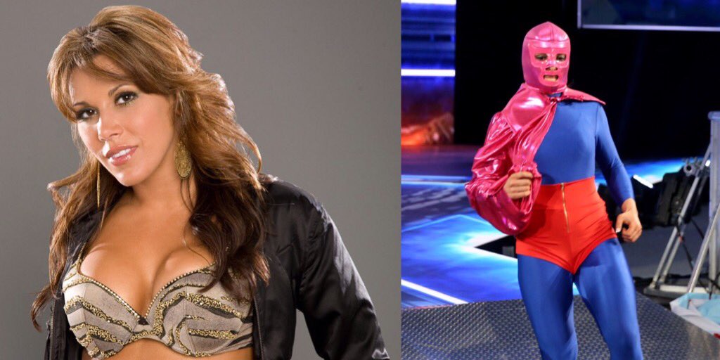 EntSlice's tweet photo. Report: 

La Luchadora Is Expected To Be Revealed As Mickie James And Begin A Storyline With Becky Lynch On #SmackDown https://t.co/3yACCYNo25