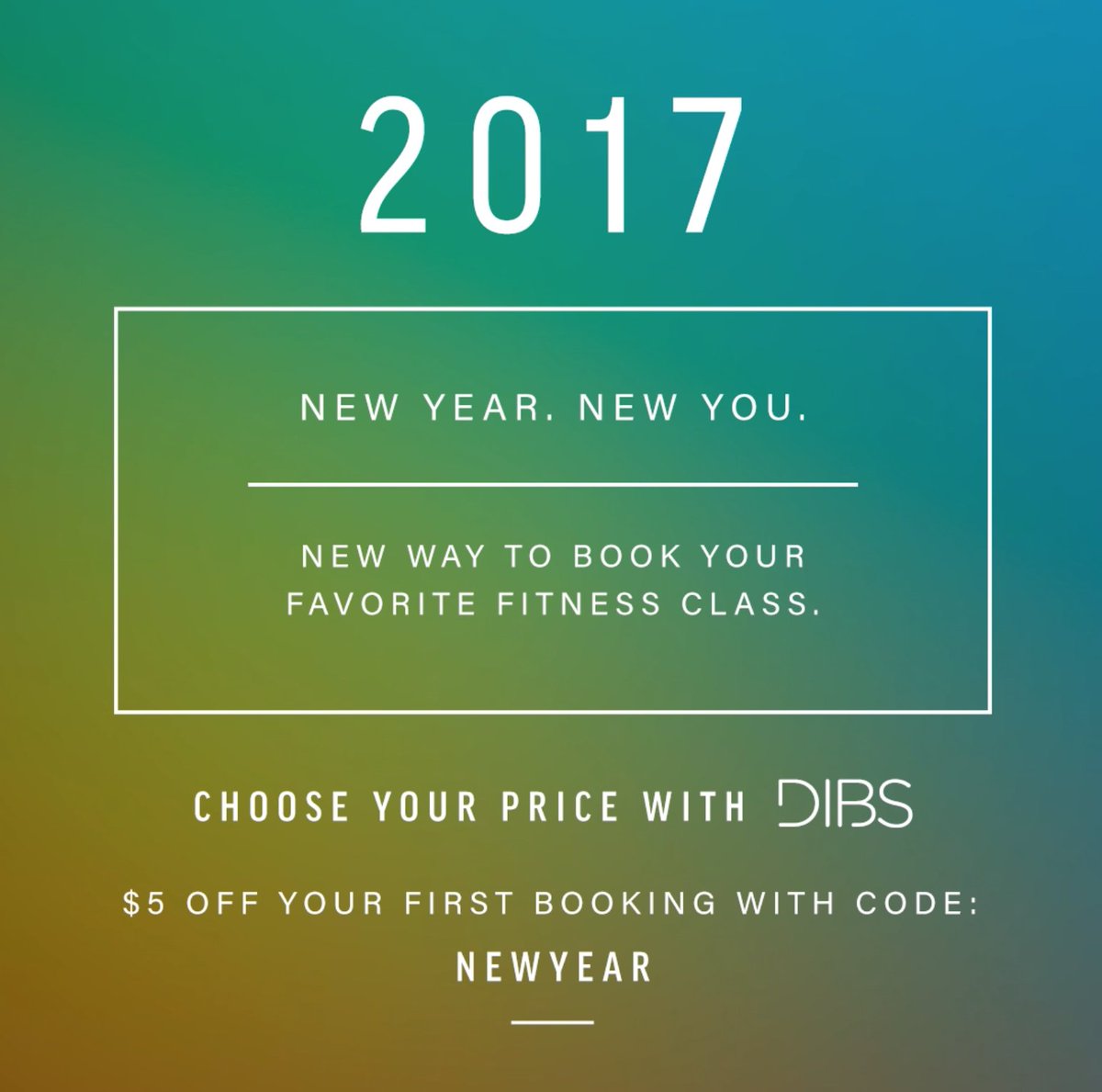 Resolve to get it tight. $5 off your *first* DIBS booking with code NEWYEAR. Choose your studio: getondibs.com/studio-partner… 🎉🎉🎉