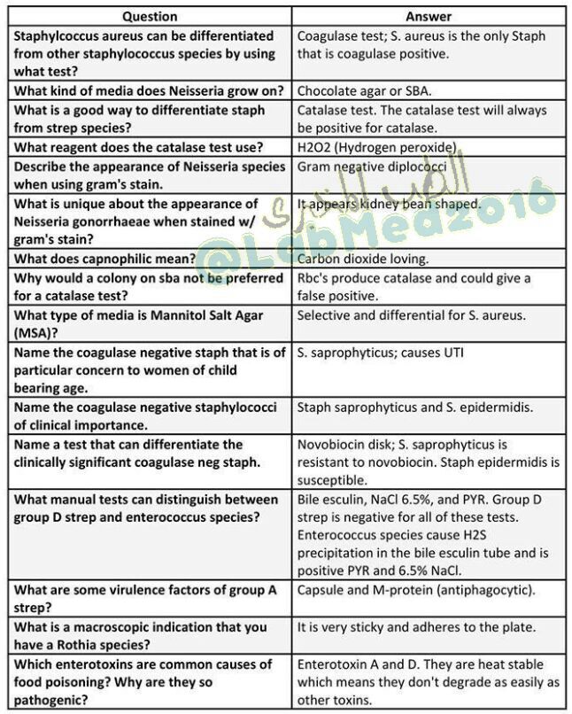 LabMed2016's tweet image. Microbiology questions &amp;amp; answers 
#Microbiology
#الطب_المخبري