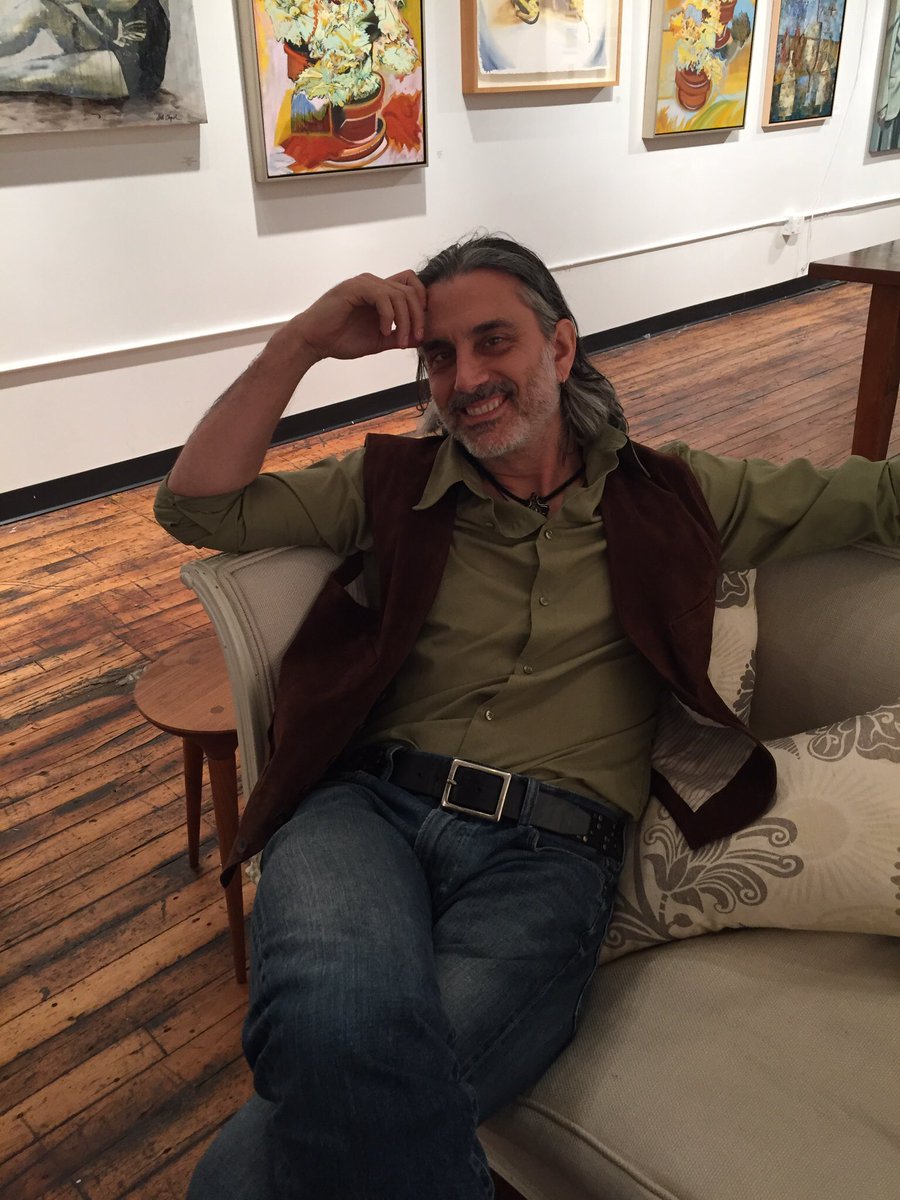 Hanging with <a href="/Bragino/">Peter Bragino</a> at the opening of the #reallybiggroupshow.