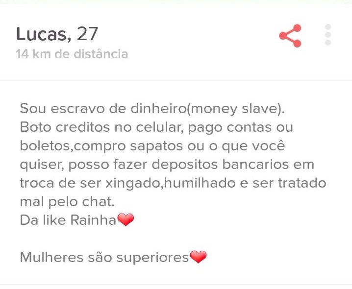 biosdotinder's tweet photo. eu já trato mal de graça imagina pagando https://t.co/L8tY6Zd5mq