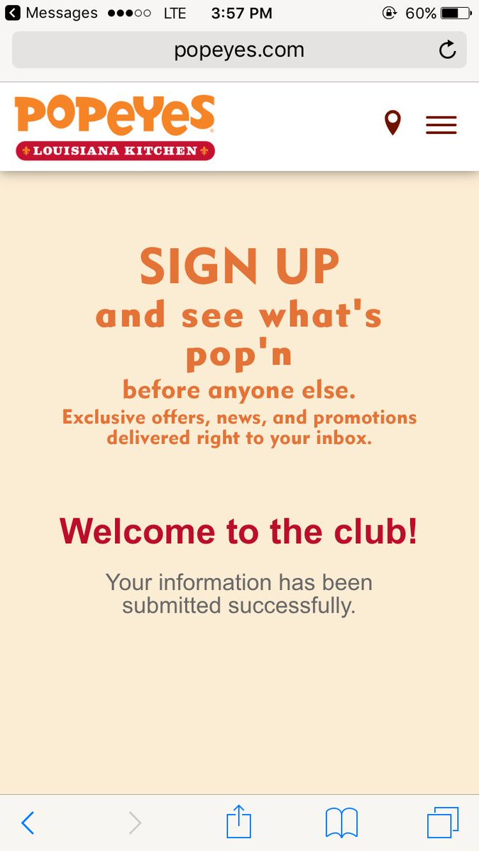 Lea_AncilLea's tweet photo. I would like to share with everyone that @Thunder_Foot39 and I are now proud members of the @PopeyesChicken club #keepitpop'n https://t.co/if4n2TRi6z