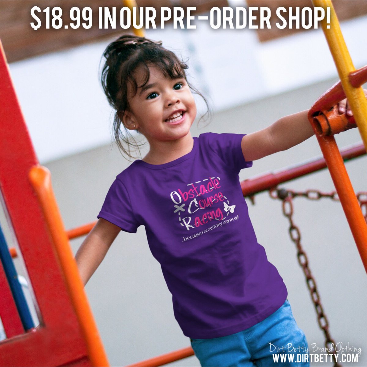 So adorable! Different colors available at teespring.com/stores/dirt-be… #DirtBetty #dirtbettykids #ocr #ocrkids #spartan #spartanrace