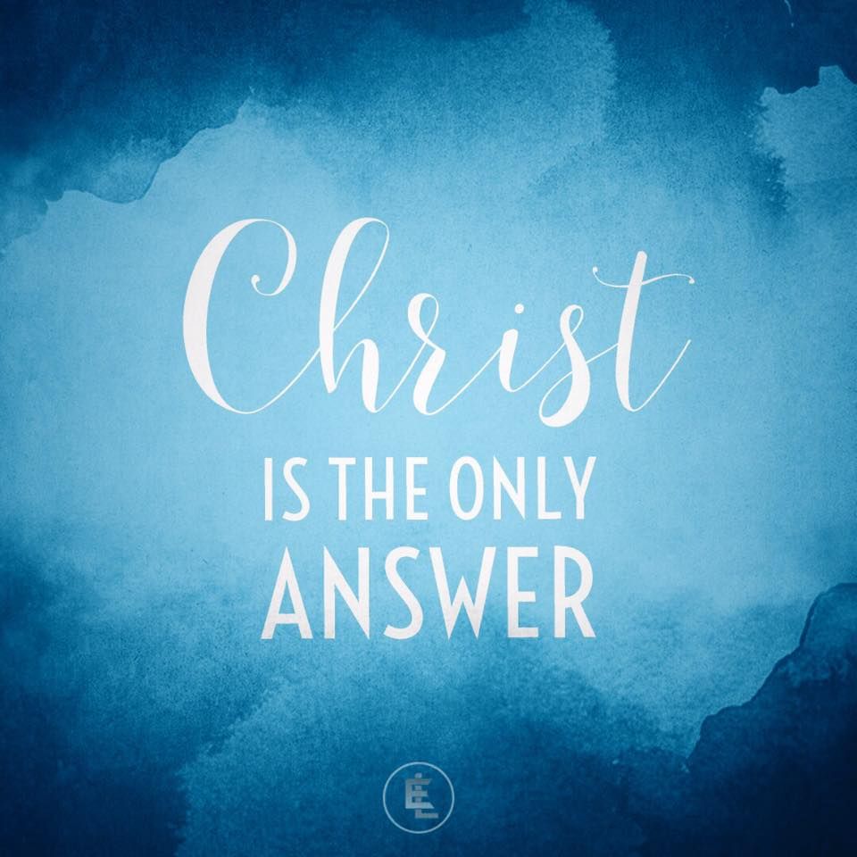 BishopEddieLong's tweet photo. Jesus Christ is the ONLY answer!! https://t.co/9iK2MSXKqT