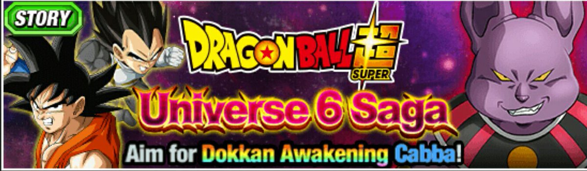 DBZops's tweet image. Sortie imminente ;
Invocation Univers 6 vs 7
System de palier avec Super Vegeto et story event de DBS @IZIKeos @DBZcom @Nordax974