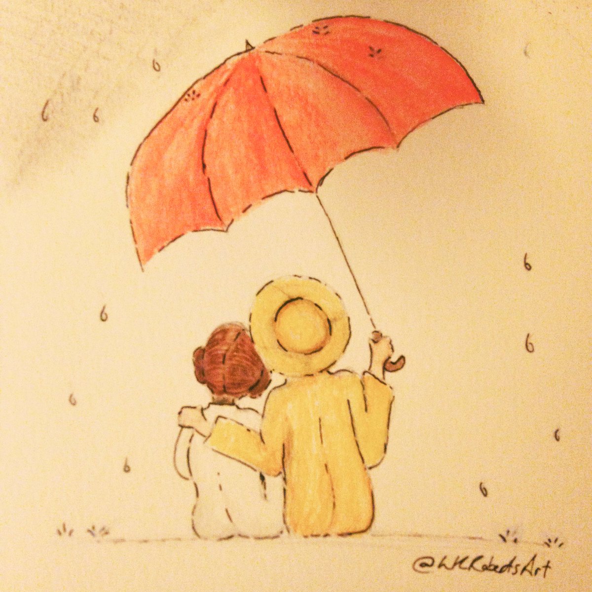 LKRobertsArt's tweet photo. You are my lucky star. ✨☂️ #DebbieReynolds #CarrieFisher #watercolour https://t.co/KkDMIMpBGg