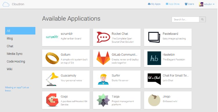 digitalocean's tweet photo. The newest addition to the community projects section is @cloudron_io a platform for self-hosting web apps https://t.co/6JQLeayWsY #cloudron https://t.co/9c1dtTuxZg