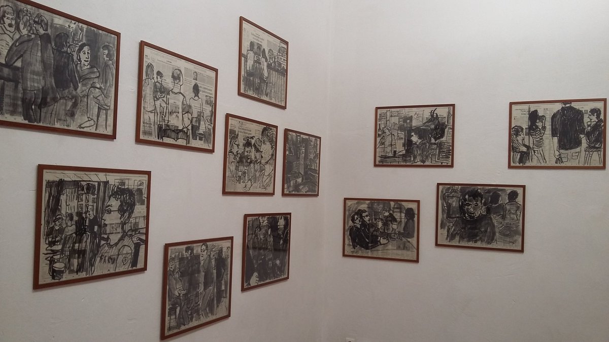 fabiadestb's tweet photo. #RaphaellePaupertBorne :scènes de bistrot(1) #ChouroukHriech :agencements infinis2-3 #EmmanuelRegent :bâtiments en ruines(4) #Tourrette/Loup https://t.co/2EFP2io4WO
