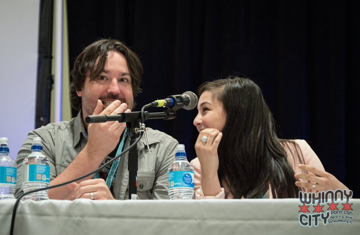 WhinnyCityPony's tweet photo. #TBT Caption Contest: What is @kazooms27 saying to @M_A_Larson in this #WCPC16 pic? https://t.co/w3kJtV39Nd