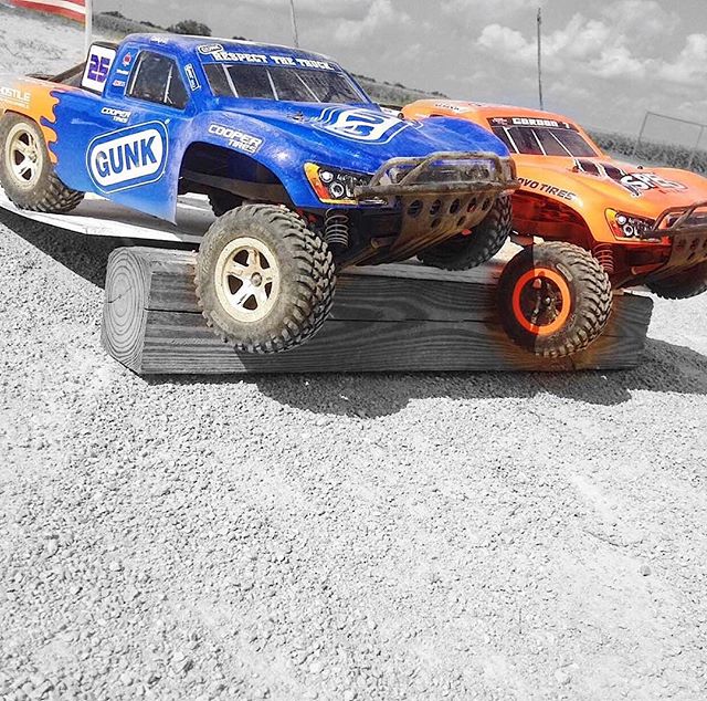 When you don't know which truck to bring, you bring both. #Traxxas #TraxxasLife (📷: @hewitt_dameier)