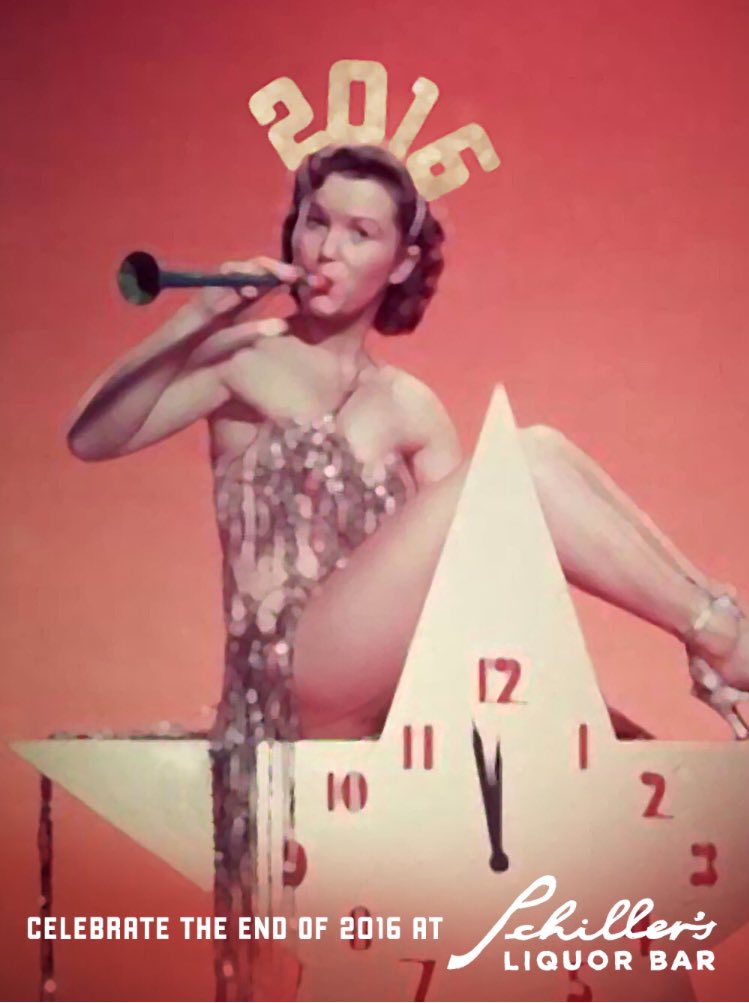 Hated 2016?  Come say #byefelicia to a truly awful year, no cover, no prix fixe, just good food, fine booze and great people #bye2016