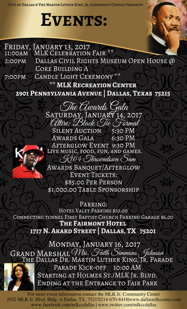 MLKCCDallas's tweet photo. The 35th Annual Dr. Martin Luther King, Jr. Birthday Celebration: "Breaking the Chains of Injustice." #MLKCelebrationDallas #DallasMLK https://t.co/bOWT677UK9