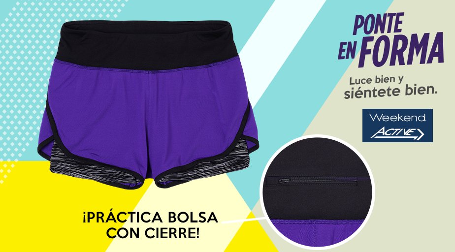 Suburbia_Mexico's tweet photo. ¡A entrenar sin pretextos! Con este short #WeekendActive y de bolsillos podrás ejercitarte sin preocupaciones. https://t.co/gMo3PmvXQj