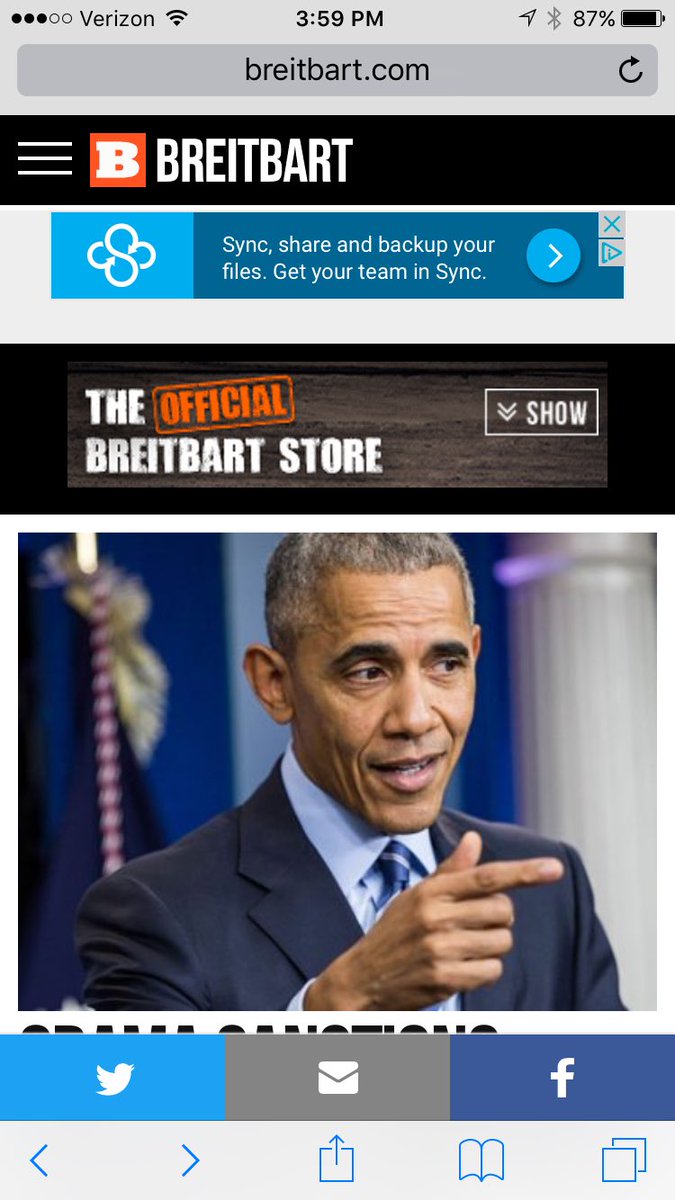 brittontaylor's tweet photo. @Sync Heads up you guys are still running ads on hateful Breitbart. Does this align with your values? Cc @slpng_giants https://t.co/6ATVXatOWh