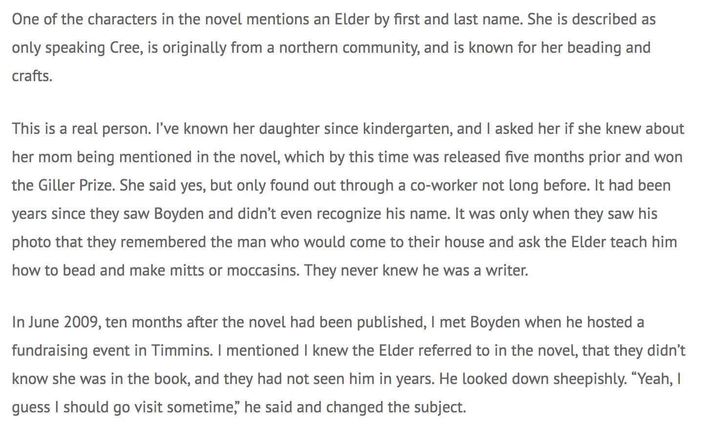 This account re Boyden's research for THROUGH BLACK SPRUCE is hard to read: https://t.co/1B6wvCK4Yi https://t.co/amu594hpQZ