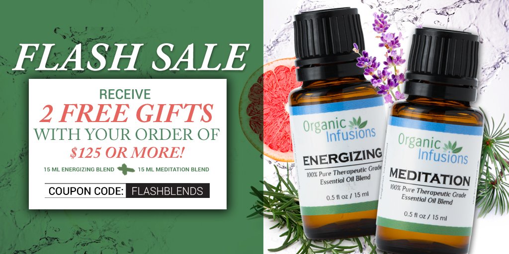 OInfusions's tweet image. 🎉 NEW YEAR - NEW FLASH SALE! 🎉
organicinfusions.com
Use coupon code FLASHBLENDS to receive your free gifts! 
#EssentialOils #Aromatherapy