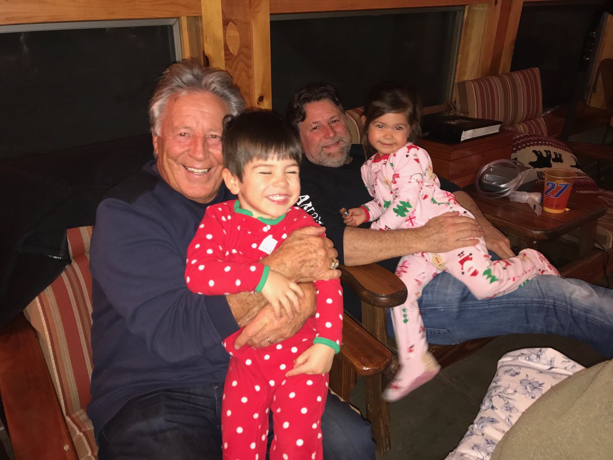 MarioAndretti's tweet photo. Me and @michaelandretti babysitting the twins https://t.co/tQtOrVTlNk