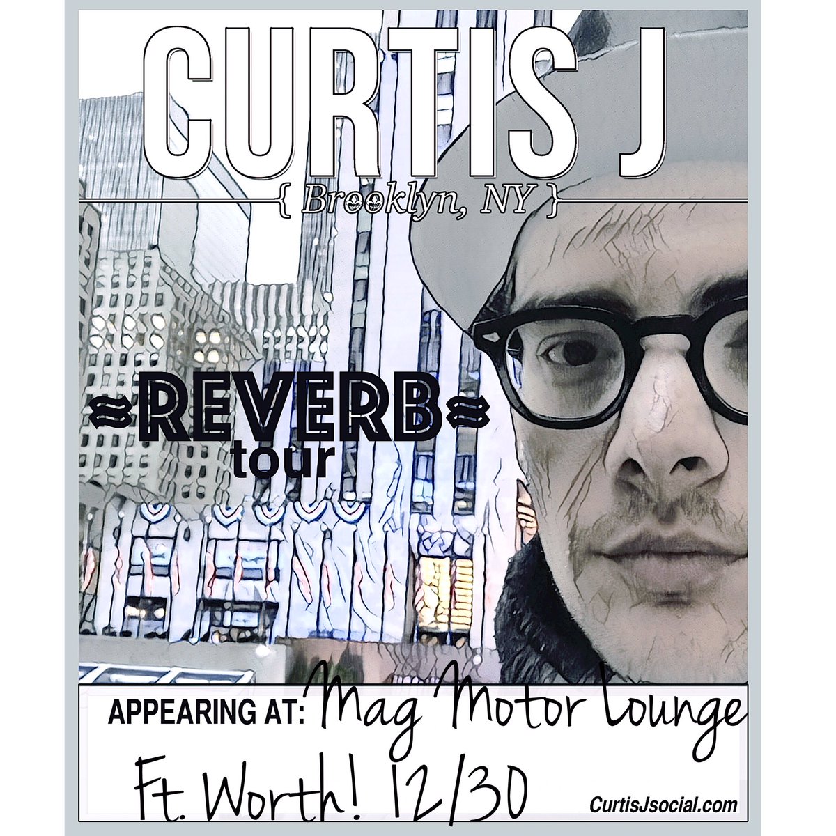 Our fiery lead guitarist, #curtisj makes his #Ft worth debut tomorrow at <a href="/mmlbarftw/">MML Bar FTW</a> THIS Friday. Which is tomorrow. 10pm. #mustsee #reverb
