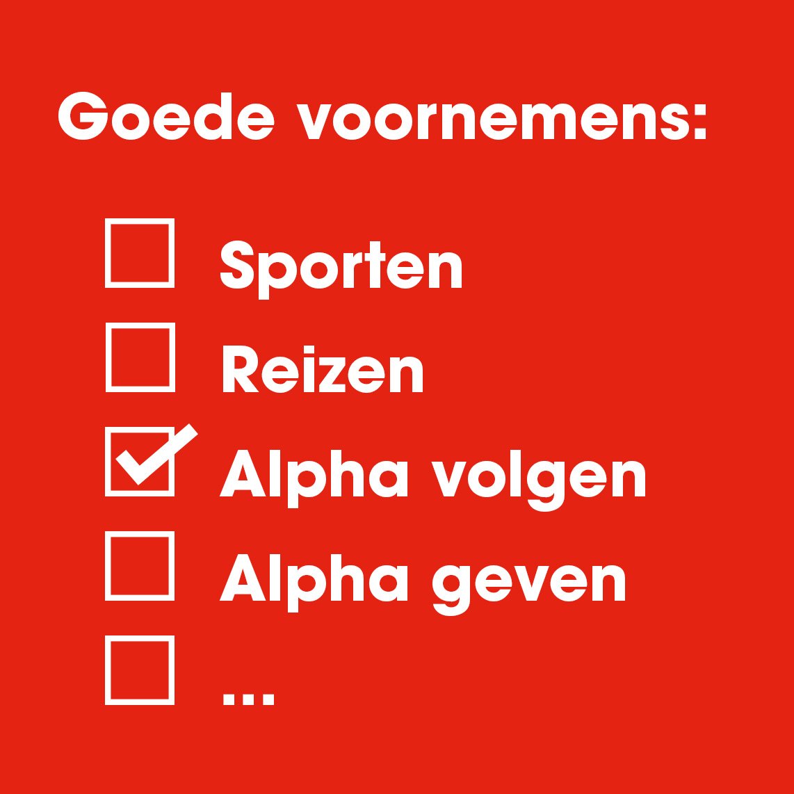 Wij vinden de derde en vierde wel avontuurlijk ;)