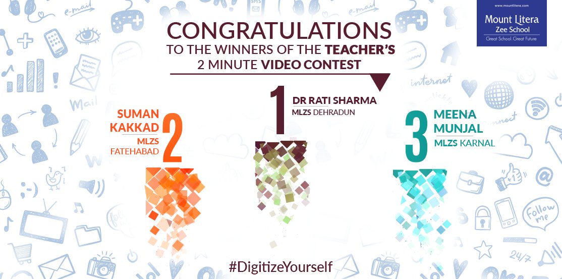 Mount_Litera's tweet image. Congratulations to Dr. Rati Sharma, Ms. Suman Kakkad &amp;amp; Meena Munjal for sharing amazing insights about Digital Literacy!
#DigitizeYourself