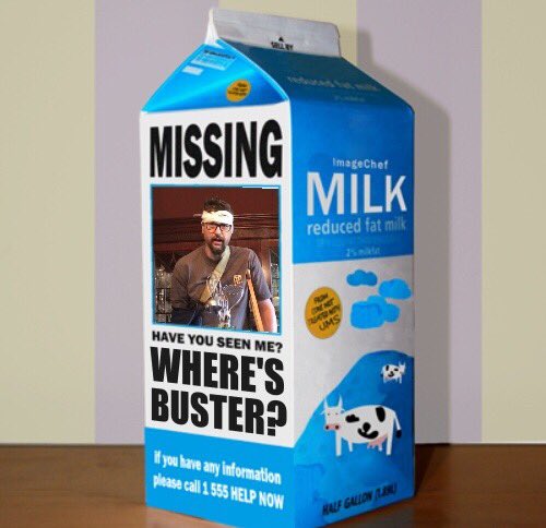 TheRustyColon's tweet photo. #Milk sponsored National Ad campaign joins the hunt #WheresBuster #SeriouslyQuitFingOff #2%RealNews https://t.co/eQjh03TEni