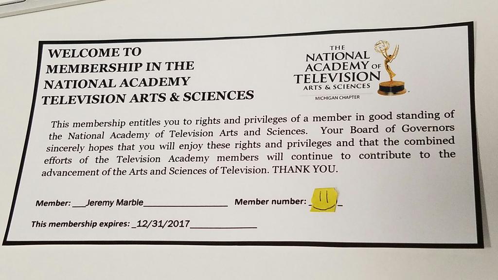 I have 4 projects submitted for the Michigan Emmys, wish me luck!