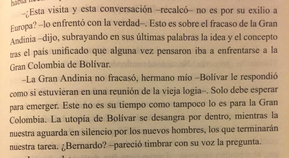 PabloAMD's tweet photo. @efeortega hablan O'Higgins y San Martín, pero aparece en el diálogo una referencia que atribuye la línea a Bolivar? Error o tengo sueño? https://t.co/zK8ZDz1vSz
