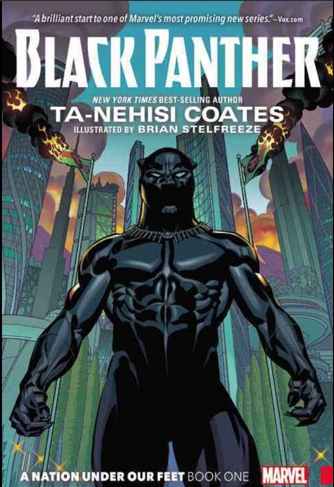 LAReviewofBooks's tweet photo. "At its best, Black Panther is a sign of what Coates will be capable of in the superhero genre." https://t.co/8O7izjCN2v https://t.co/LLTOwZ6uCz