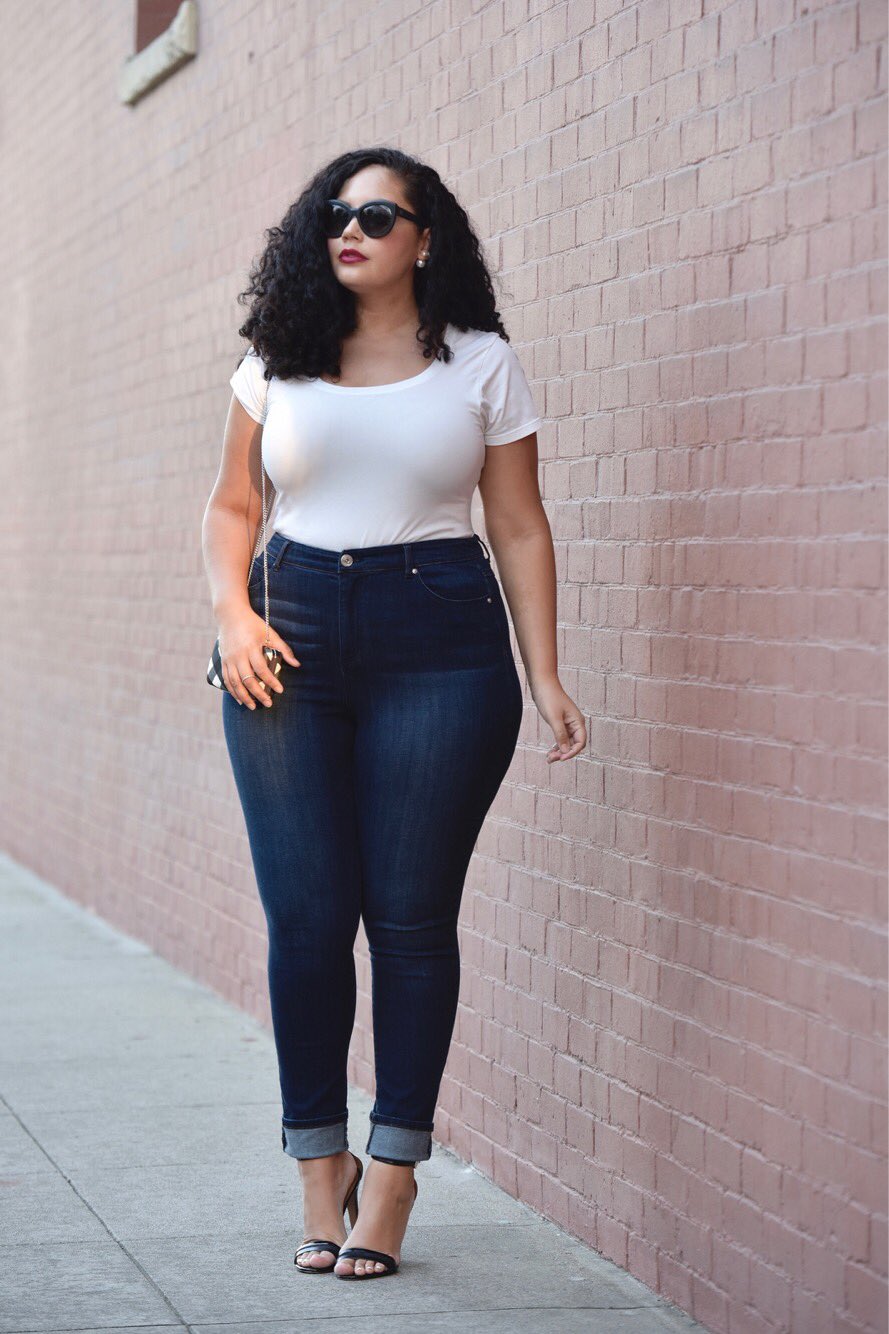 High waist cheap jeans 46